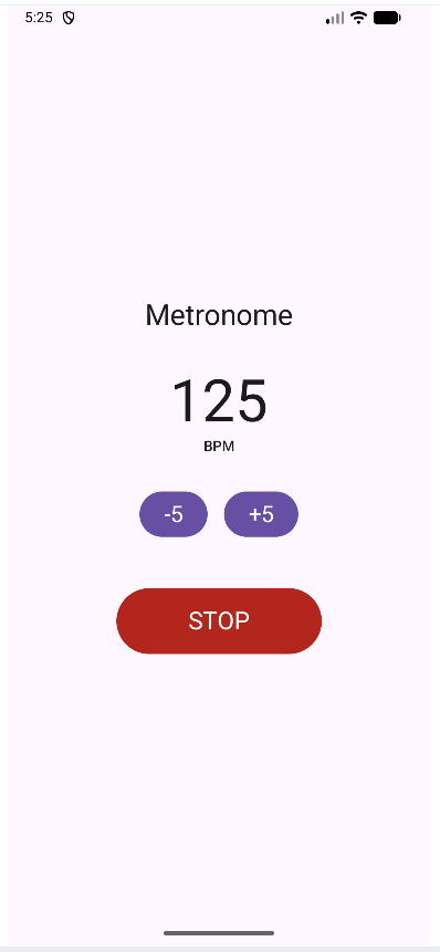 SessionClick prototype running at 125 BPM